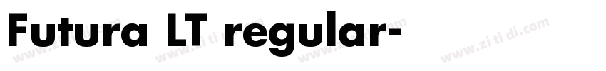 Futura LT regular字体转换